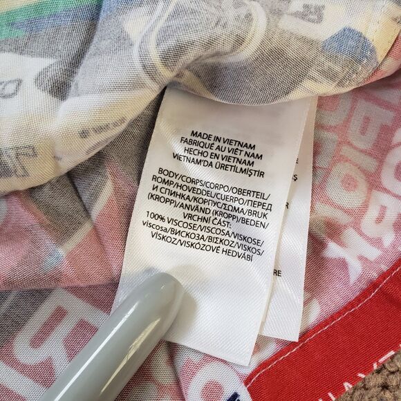 Polo Ralph Lauren Formula Racing Sz XL Classic Fit Prix Poster Woven Camp Shirt - Picture 6 of 8